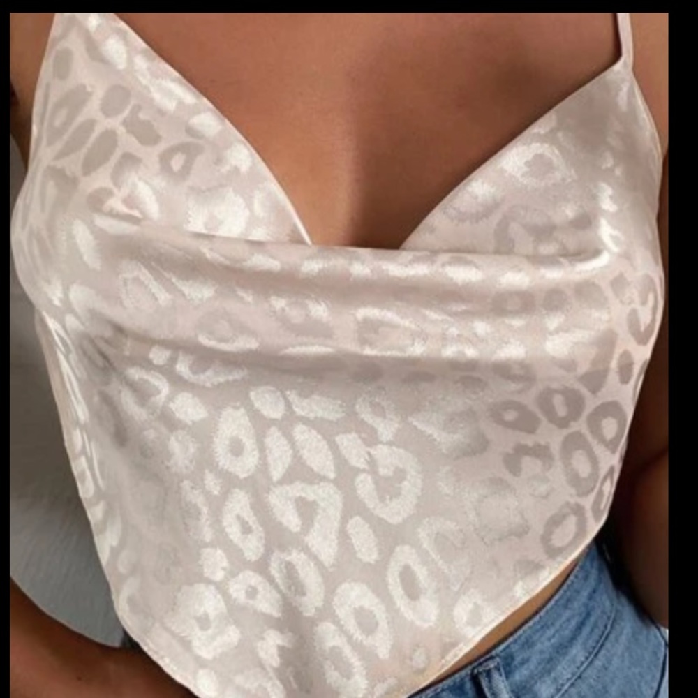 SATIN backless cami top